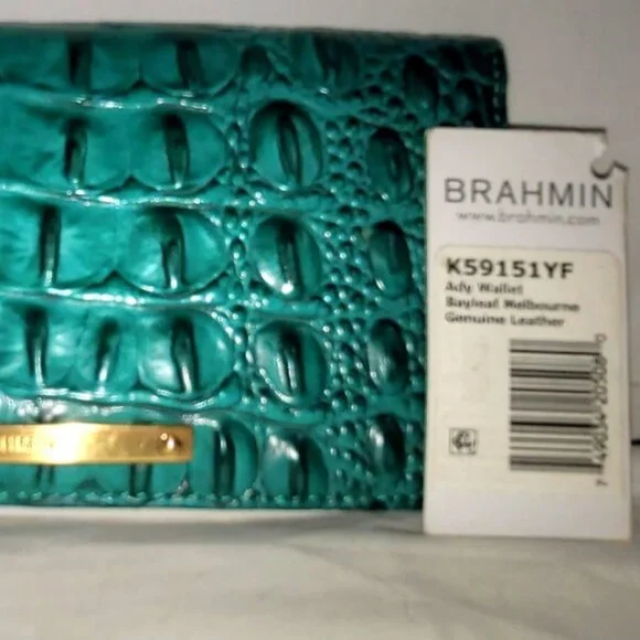 Brahmin Teal Shoulder Bag and Wallet Set - Picture 4 of 15